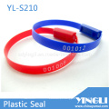 Selos de plástico de segurança de comprimento fixo com número (YL-S210)